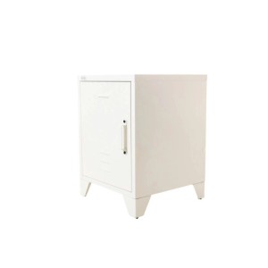 Jet-Line Aktenschrank MINSKOW 40 x 40 x 55 cm Weiß Metall Spind Büro