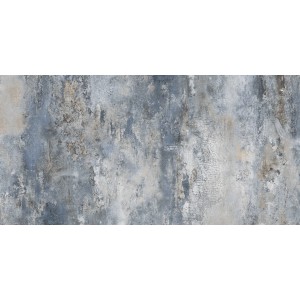 Blaue Feinsteinzeug Bodenfliese in Marmor Optik, 60x120 cm, poliert für Innenräume.