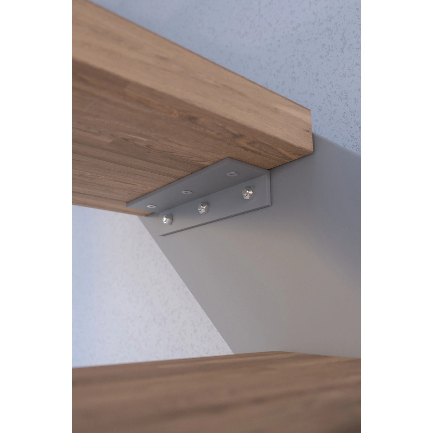 Treppe Kos 15 Stufen Buche Geölt 87 cm Design-Geländer Grau FSC®_4