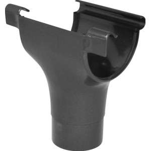 Marley Dachrinnenstutzen RG 100/75 Anthrazit-Metallic Halbrund