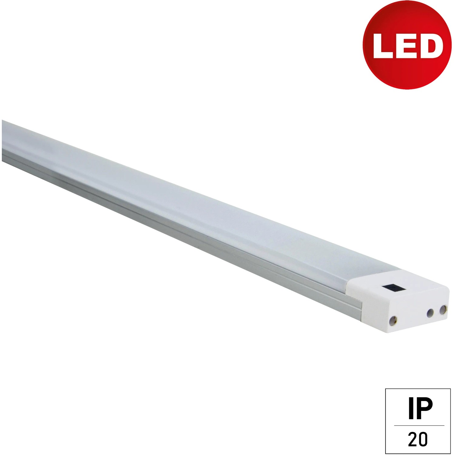 Weiße e2 elektro LED Lichtleiste Plan S, 10W, für Unterbau oder Deckenmontage.