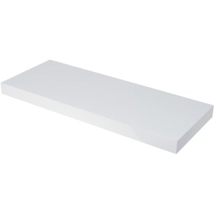 Weißes Duraline Wandboard XL4, 60 cm breit, hochglänzend. Regal für zusätzlichen Stauraum.