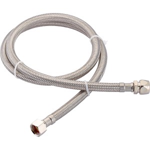 Flexibler LUX Armaturen-Verbindungsschlauch, 1000 mm lang, mit G 3/8 und 10 mm Anschluss.