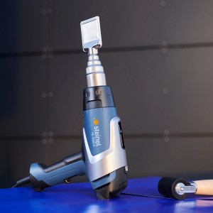 Steinel Heißluftgebläse HL 2020 E (2.200 W) mit Aufsatzdüse, blau/silber.