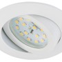 Dimmbarer, schwenkbarer LED-Einbaustrahler in Weiß, 1er-Set für den Innenbereich.