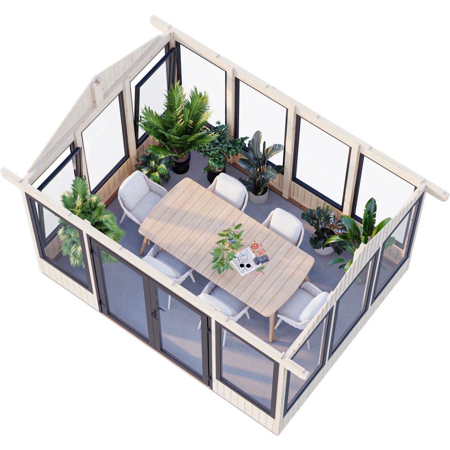 Palmako Pavillon Isabella 401 x 303 cm Naturbelassen FSC®_3