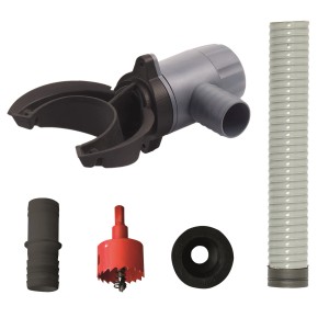 Garantia Regensammler Rapido DN 70-100 Set mit Regensammler, Bohrer, Schlauch und Dichtung.