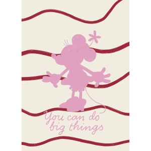Komar Wandbild Disney Minnie Mouse You Can Do Big Things 50 cm x 70 cm Rosa
