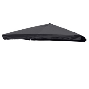 Anthrazitfarbener MCW Ersatzbezug 3,5x3,5m für Sonnenschirm A96.