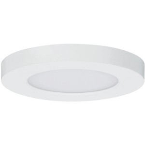 Rundes, weißes Paulmann LED-Einbaupanel Cover-it, 6W, für Deckenmontage.