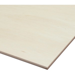 Sperrholzplatte Pappel 120 cm x 60 cm x 1,2 cm