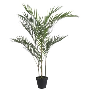 Grüne Mica Decorations Kunstpalme im Topf, 91 cm hoch, mit fächerförmigen Blättern.