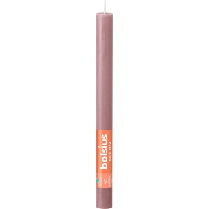 Bolsius Rustik Shine Haushaltskerze in Eschenrose, 27cm, für stimmungsvolles Licht.