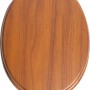 Brauner baliv WC-Sitz Lules mit Holzkern und Absenkautomatik.