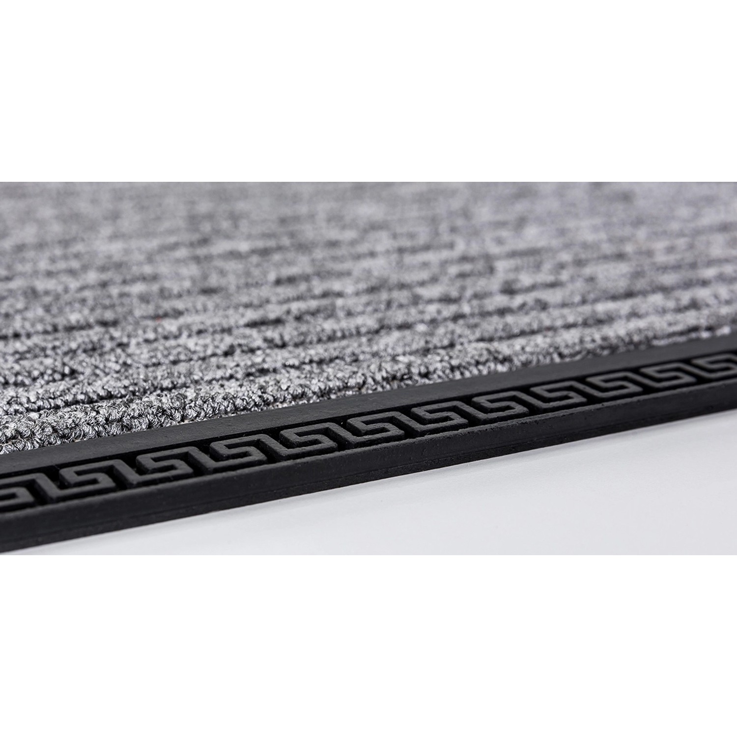 Astra Türmatte Border Star, 40x70 cm, silber, mit dekorativem Rand.