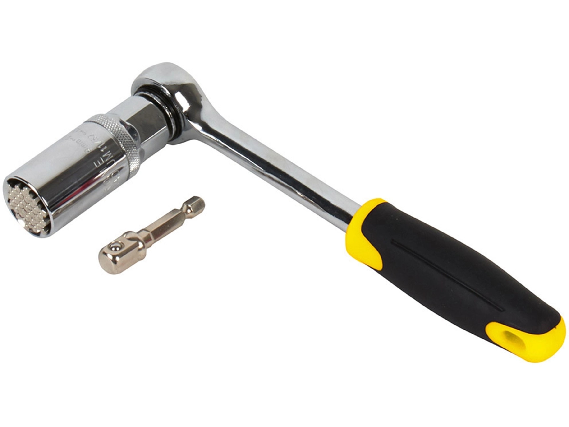 HRB Universal Steckschlüssel 7–19 Mm – Multinuss Mit Adapter, Perfekt Als Männergeschenk & Für Den Haushalt