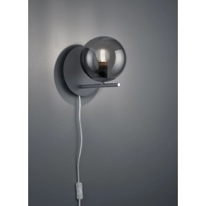 Trio Wandlampe Pure Anthrazit 1-flammig E14 20,6 cm x 18 cm x 21 cm