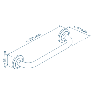 Schütte Wannengriff London 30 cm Chrom