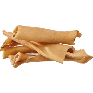 Primox Hunde-Snack Rinderkopfhaut, getrocknet, für Hunde. Natürlicher Kausnack zur Zahnpflege.