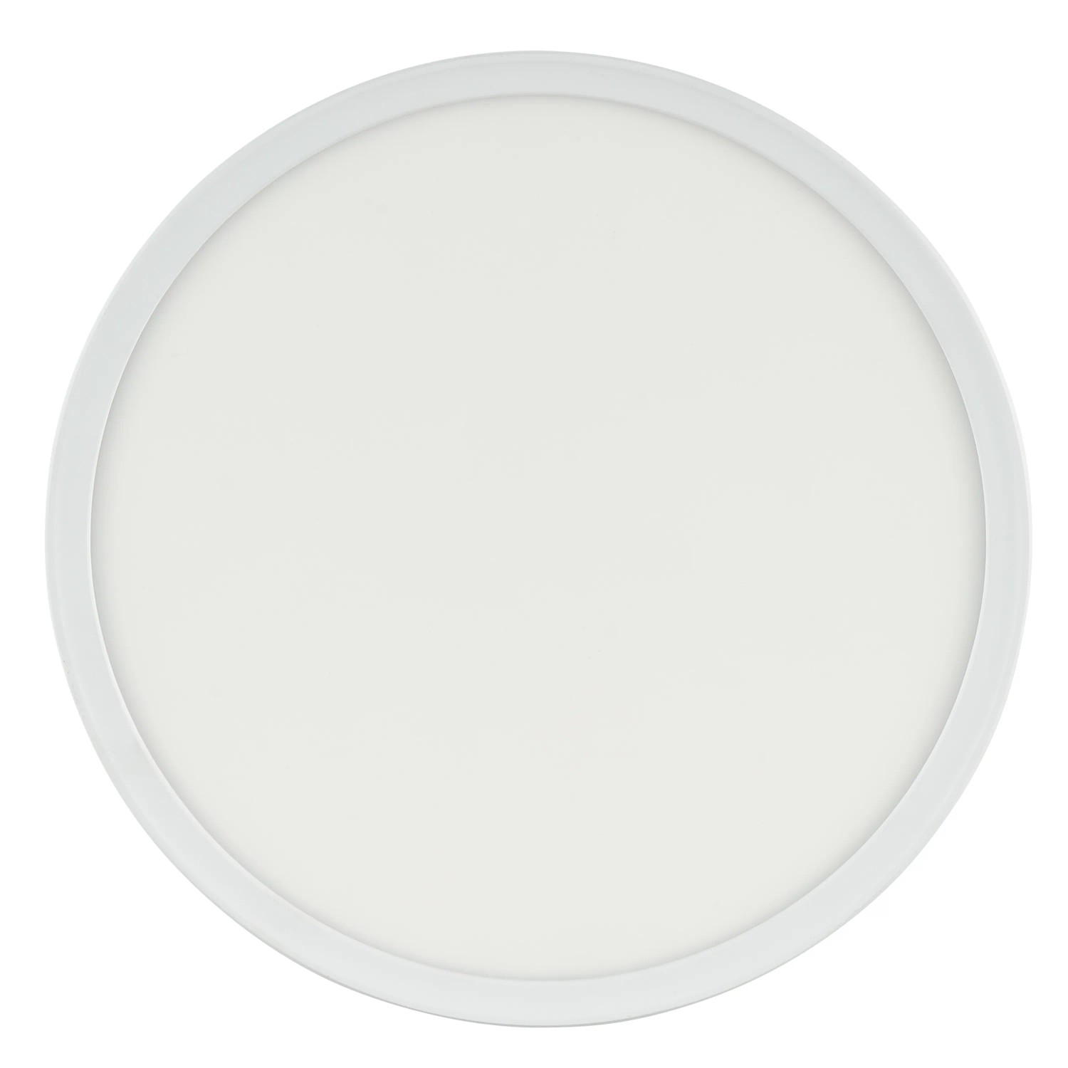 Weiße, runde LED Deckenleuchte Velion (Ø 29,3 cm) von Brilliant für Wohnräume.