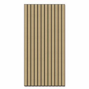 Denpanels Akustikpaneel Foliert Filz Schwarz 120 cm x 60 cm x 0,19 cm Eiche