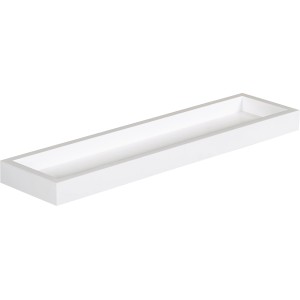 Weißes OBI Wandboard Loire, 60x15x4 cm, für Regalböden und Möbelbau.