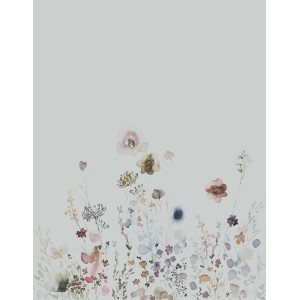 Marburg Vliestapete Blumen Crushed-Optik Modern 270 cm x 210 cm Blau