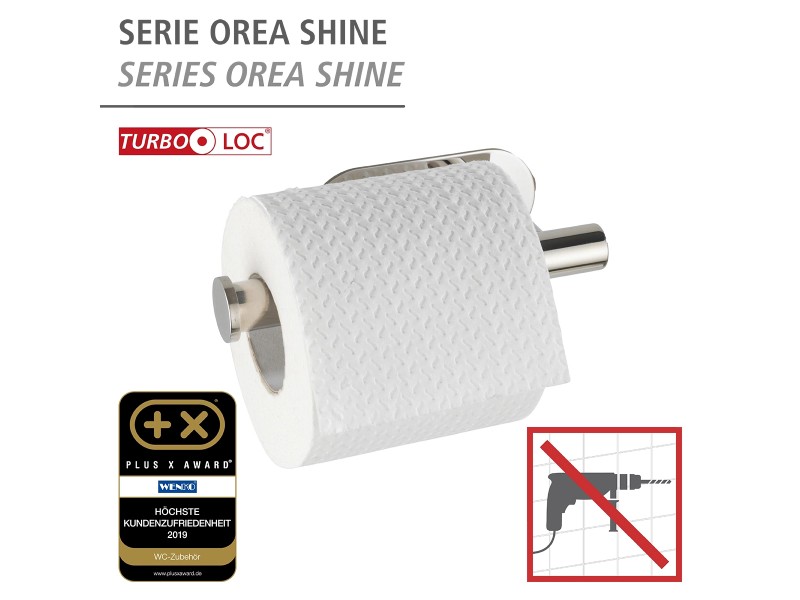 Wenko Rostfrei Orea Toilettenpapierhalter bei kaufen Shine Turbo-Loc OBI