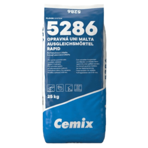 Cemix Ausgleichsmörtel 5286 Rapid, 25 kg Sack, schnell erhärtende Ausgleichsmasse für Böden und Wände.