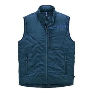 Scheibler Steppweste Expansible in Ocean Wave (Gr. XL) für Arbeitskleidung mit Reißverschluss und Taschen.