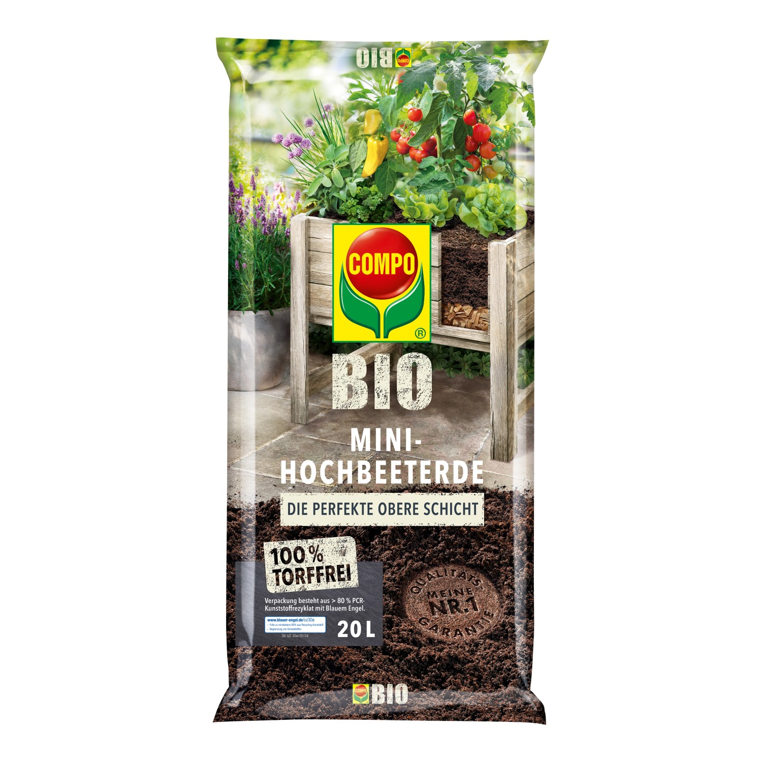 Compo BIO MiniHochbeeterde 45 x 20 l kaufen bei OBI