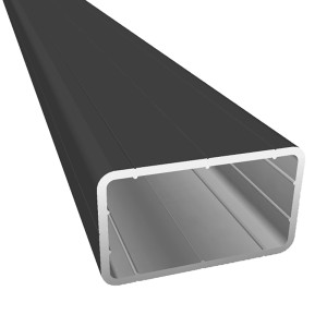 GroJa Alu-UK 4 m x 29 cm x 49 mm Schwarz