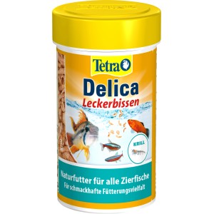 Tetra Delica Krill 100ml Dose, Spezialfutter für Zierfische mit Omega-3 Fettsäuren.