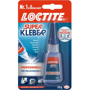 Loctite Superkleber Profi, flüssig, 20g. Universalkleber für Metall, Holz, Leder uvm. Auslaufsichere Flasche.