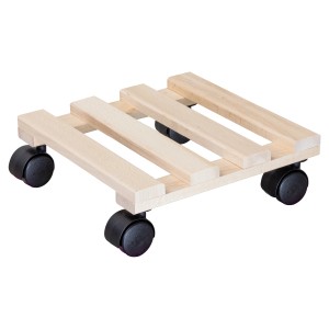 Wagner Pflanzenroller Paletti GH 0330 Holz 28 cm x 28 cm x 8 cm