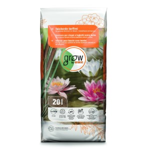 Palette GROW by OBI Teicherde, torffrei, 72 Säcke à 20 l, für Wasserpflanzen und Seerosen.