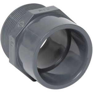 Steinbach PVC Übergangsmuffennippel, Klebemuffe und Außengewinde für Pool Verrohrung.