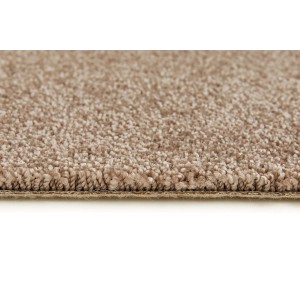 Detailaufnahme: Andiamo Teppichboden Kansas, 400 cm, Dunkel-Beige, Meterware.