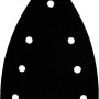 Bosch Schleiftellerschoner Pad, 100x150mm, 2 Stück, für Multischleifer. Schwarz, mit Löchern.