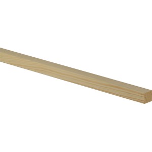Fichte Flachleiste, 17x17x2400mm, ideal für Bastelarbeiten und Innenausbau.