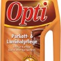 Opti Parkett- und Laminatpflege, 1000ml Flasche. Reinigungsmittel für glänzende Böden mit Bienenwachs.