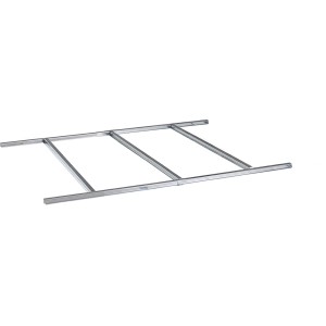 Floraworld Fundament für Gerätehäuser mit Pultdach, Stahl verzinkt für stabilen Unterbau.