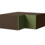 Feldmann-Wohnen Eckaufsatzschrank Brerra W14/90/36 Lava / RAL 6025 farngrün Matt 90 / 90 / 36cm