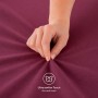 AM Qualitätsmatratzen Premium Jersey Boxspringbett Spannbettlaken aus Baumwolle Made in Germany 90x200cm in Bordeaux_5