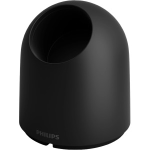 Schwarzer Philips Hue Secure Standfuß für kabelgebundene Kameras, 88x70mm.