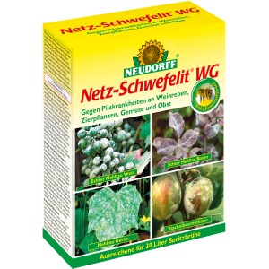 Neudorff Netz-Schwefelit WG: Mittel gegen Pilzbefall an Weinreben, Gemüse und Zierpflanzen.
