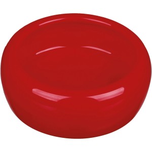 Roter Trixie Keramiknapf für Meerschweinchen, 200 ml, ø 10 cm.