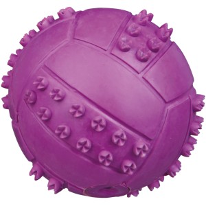 Lila Jollypaw Ball aus Naturgummi, ø 6 cm, robustes Apportierspielzeug für Hunde.