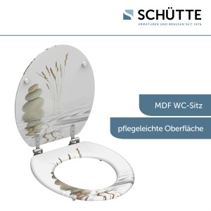 Schütte MDF WC-Sitz Balance mit Stein-Motiv für entspanntes Ambiente im Badezimmer.