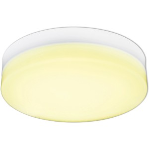 Weiße LED-Deckenleuchte Cool von Näve, dimmbar mit Farbwechsler und Fernbedienung.